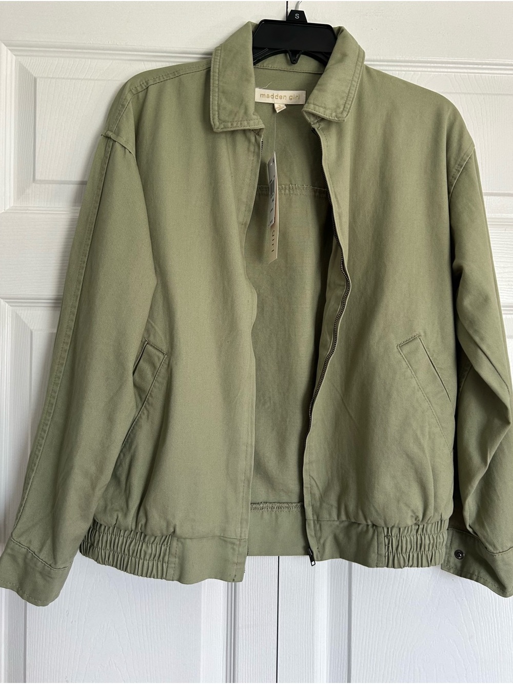 Madden Girl Sage Green Lightweight Jacket Size S NWT